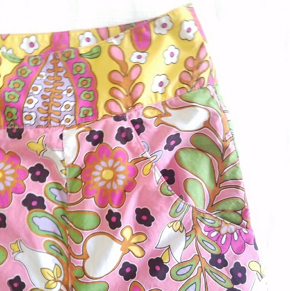CAbi Ashbury pink floral a-line skirt - Picture 3 of 6