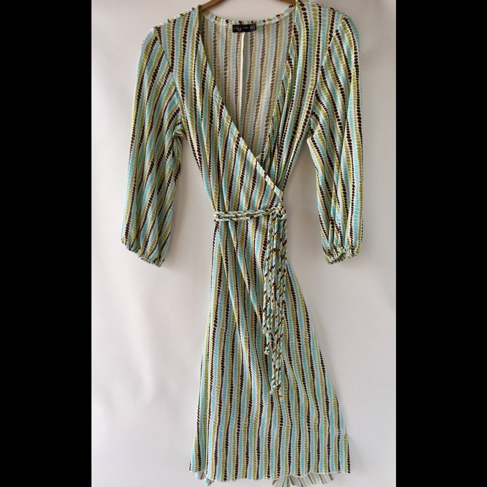 Versatile wrap cotton dress