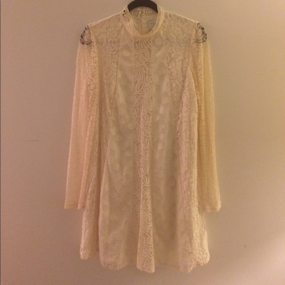 Beautiful white lace Anthropologie dress.