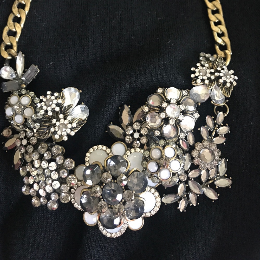 Rhinestone necklace.