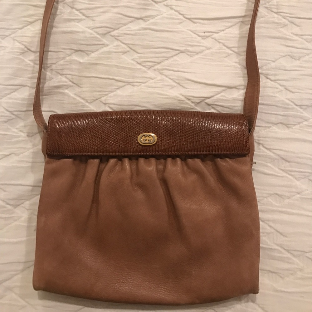 Gucci vintage bag lizard skin
