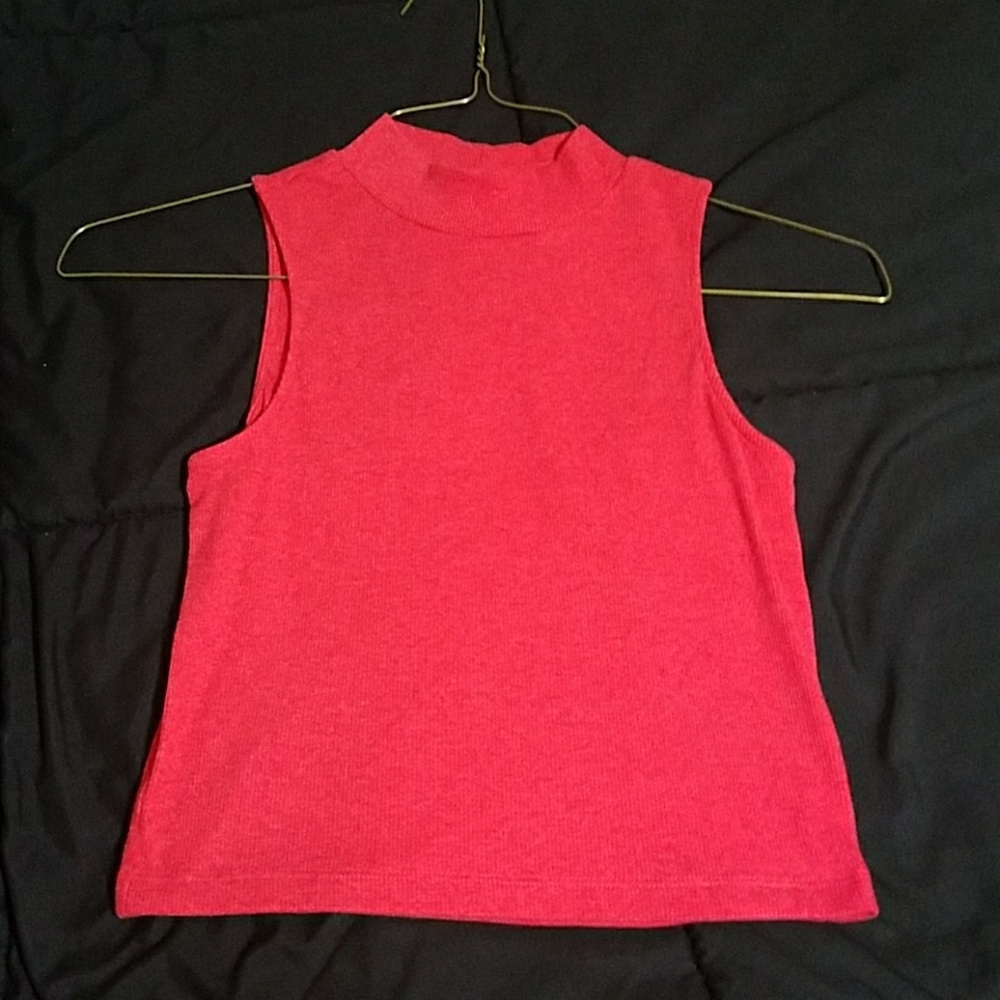 Mock Turtleneck Crop Top
