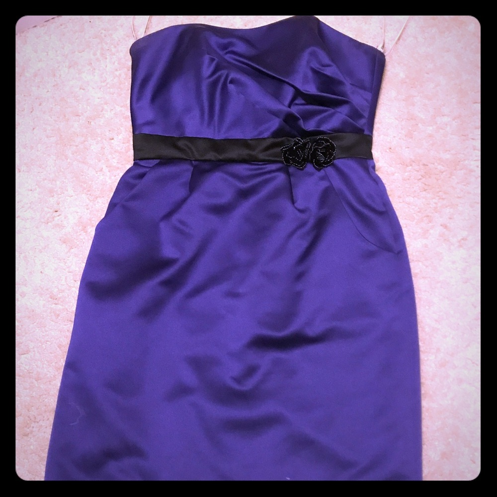 Dark Purple David's Bridal Dress, Size 8