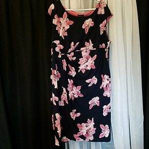 Orchid print dress