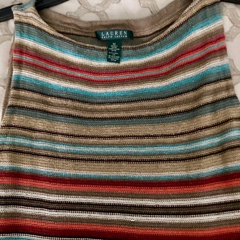 NWOT! RALPH LAUREN SILK/Linen Top! Rarely noticed!