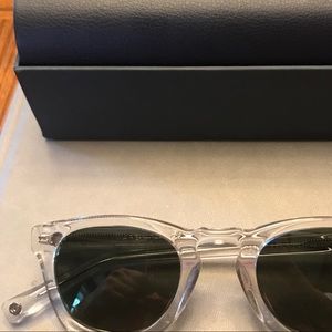 Warby Parker sunglasses clear/crystal new in box