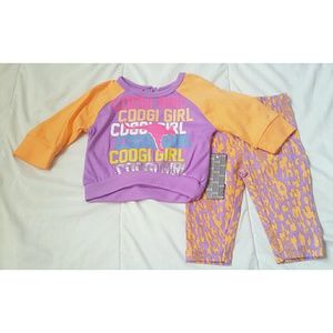 Nwt Sherbert Lavender Coogi baby girl set