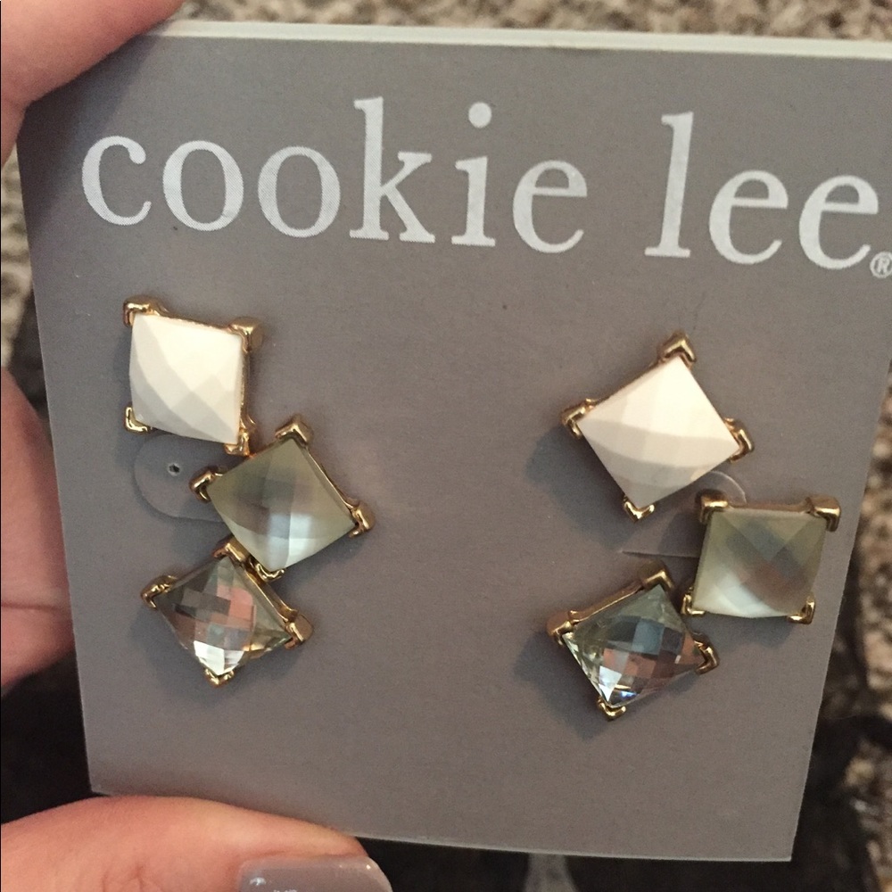 Cookie Lee set of three earrings