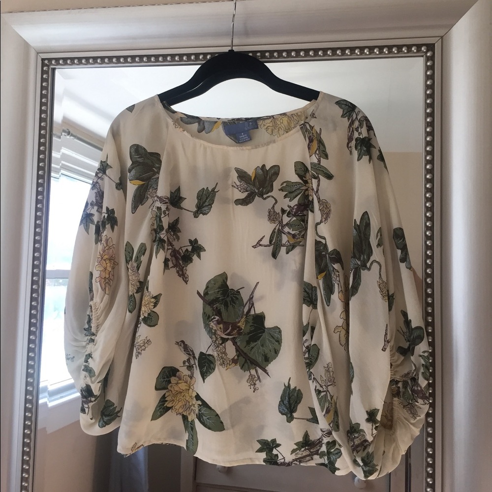Anthropologie floral blouse