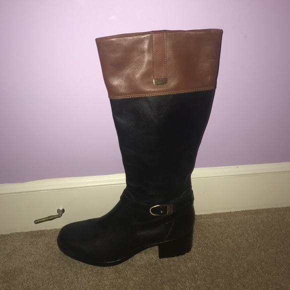 Bandolino Shoes - Bandolino black with brown riding boots