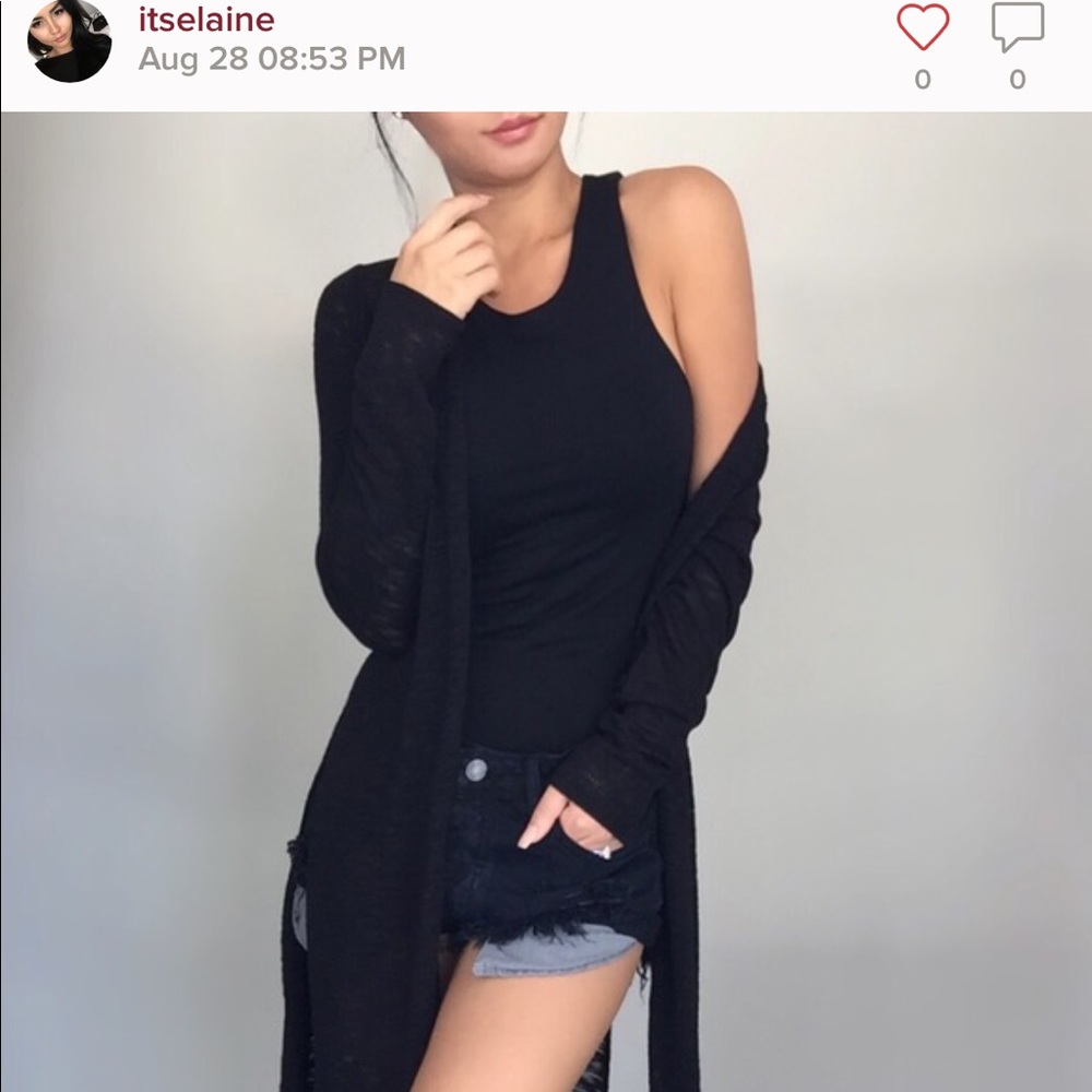 ♠️SALE Black Long Sleeve Cardigan