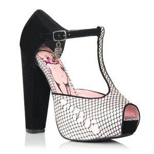 I Caught Kewpie TBar Chunky Platform Heel Shoe