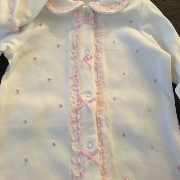 Little Me pajama set with cap 6 months - Picture 2 of 3