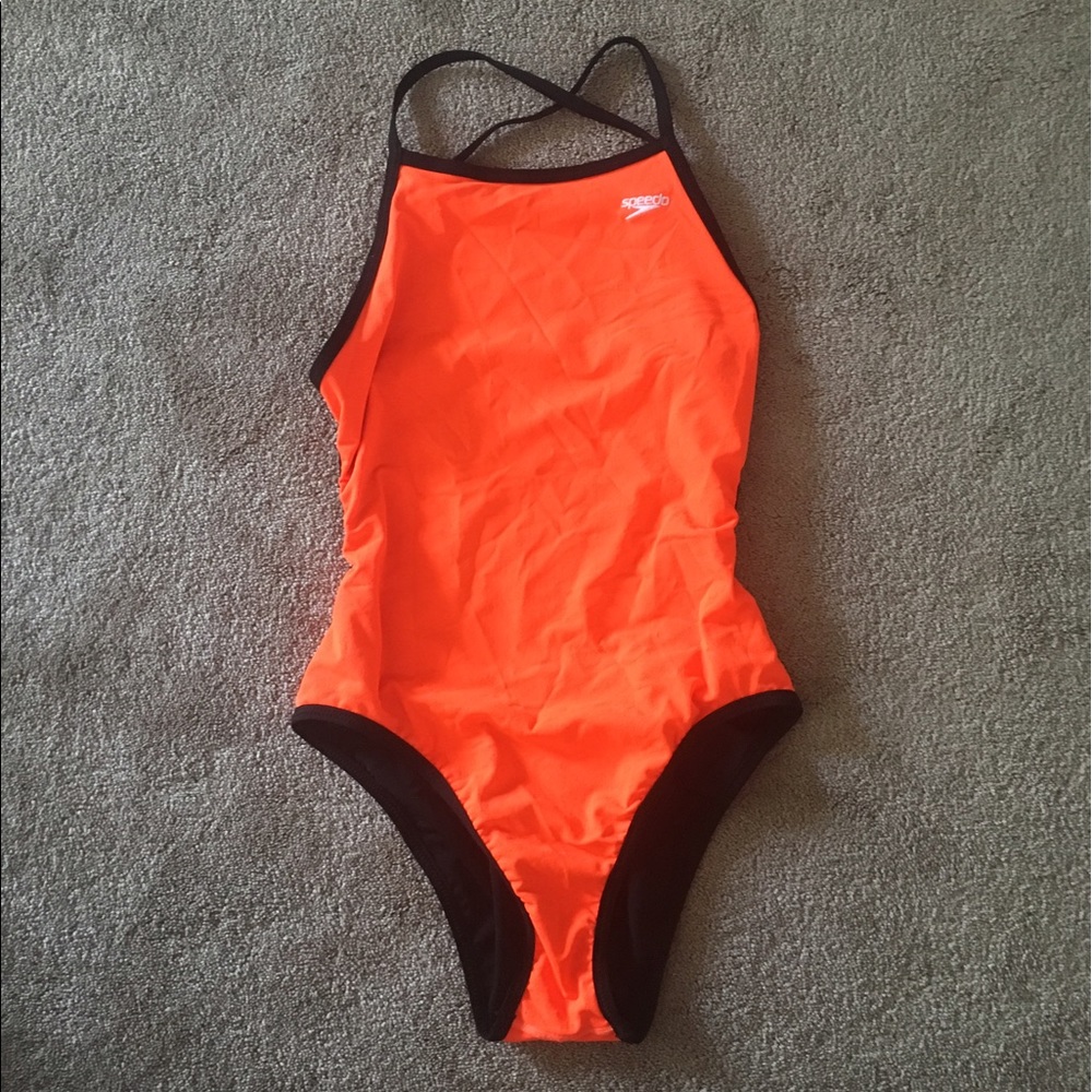 Reversible orange/black Speedo endurance lite