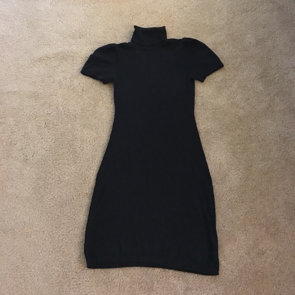 Express Black Turtleneck Dress