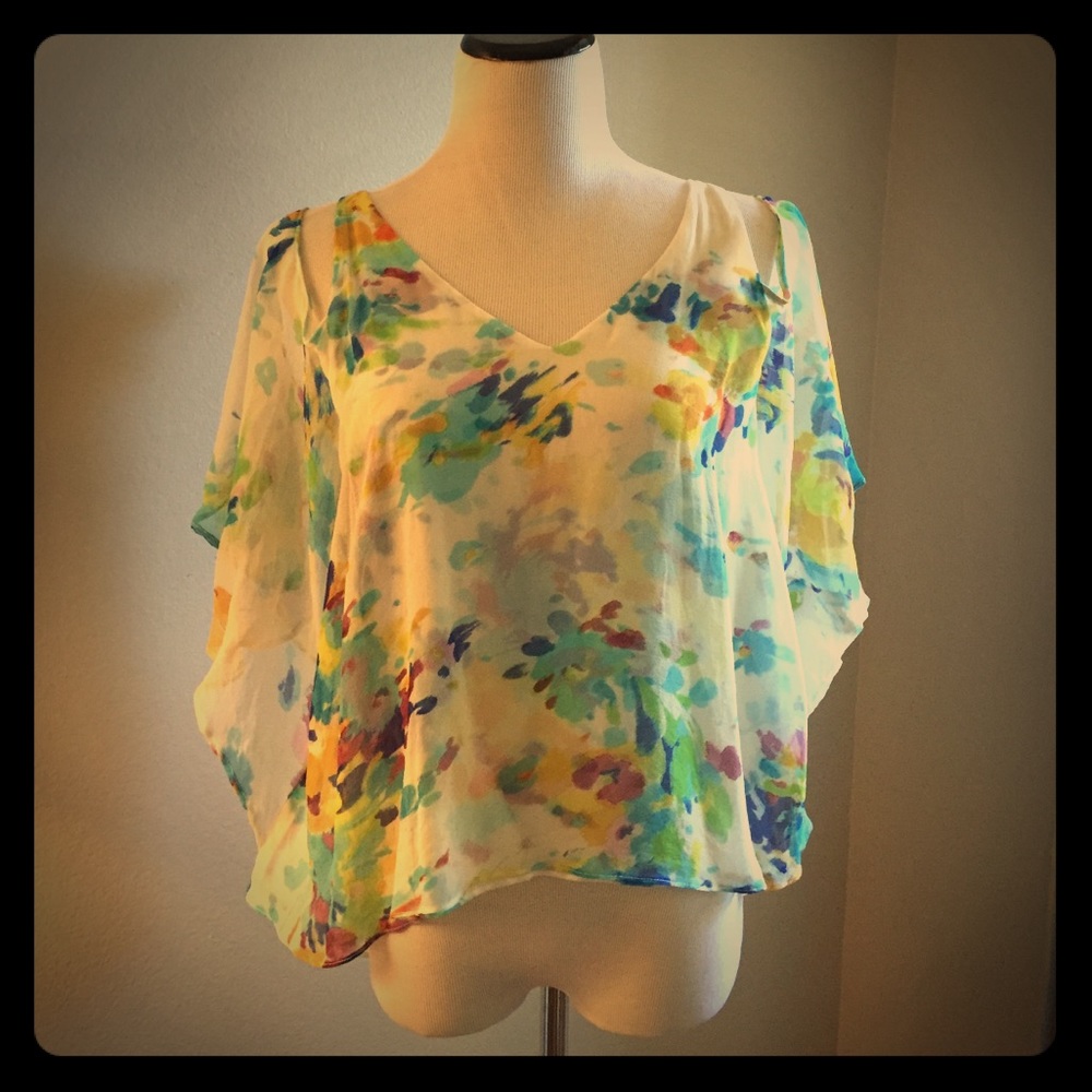 Anthro Cold Shoulder top