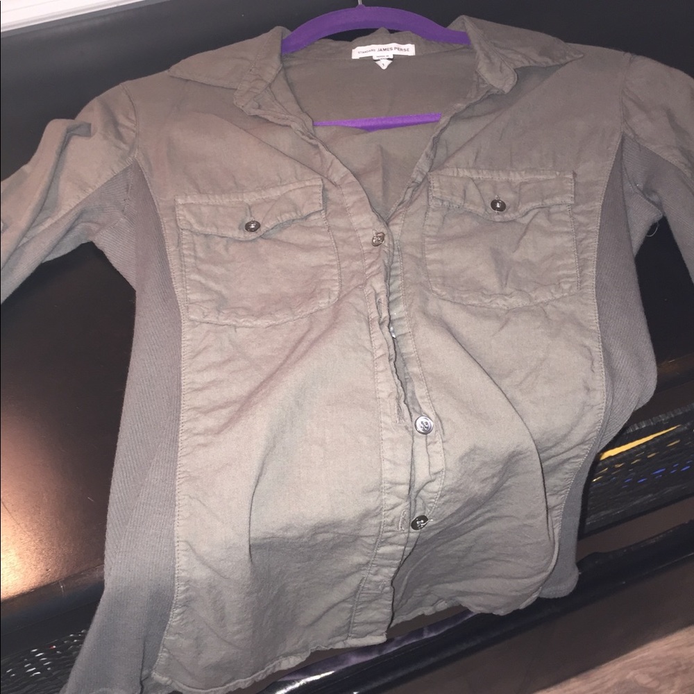 James Perse button down side panel