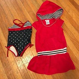 Cabanalife One Piece Bathing Suit and Coverup