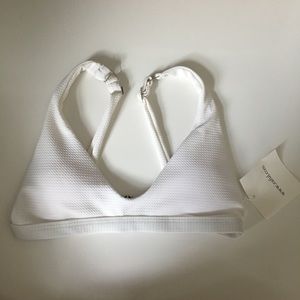 NWT white thong bikini