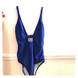 Strappy one piece swim suit