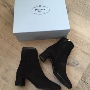 PRADA suede boots size 7.5