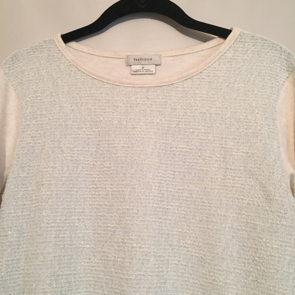 Van Heusen Powder Blue and cream shirt - Picture 2 of 7