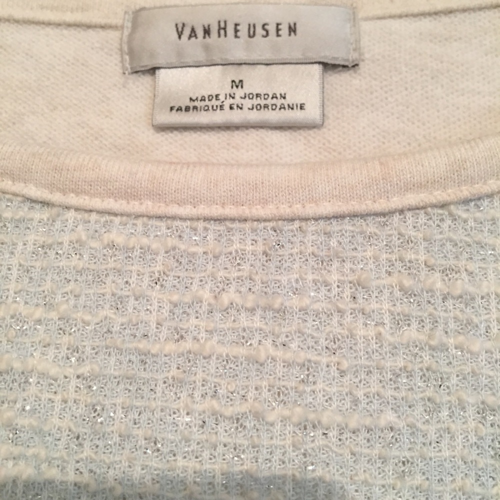 Van Heusen Powder Blue and cream shirt - Picture 3 of 7