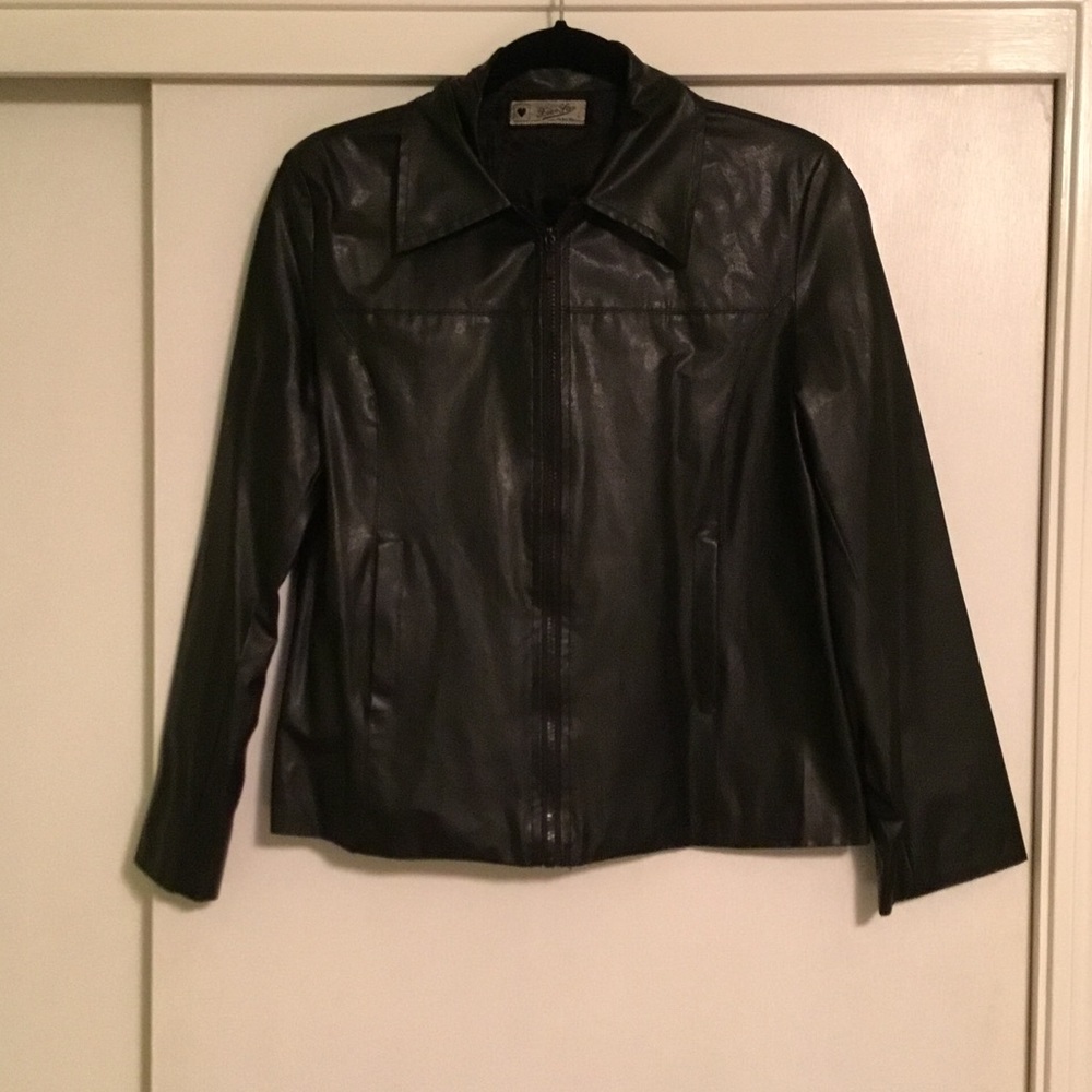 Faux leather jacket