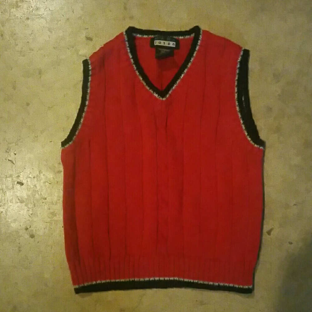 RED Baby's Sweater Vest
