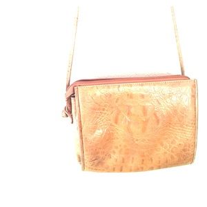 Brown Ostrich Leather Purse Vintage