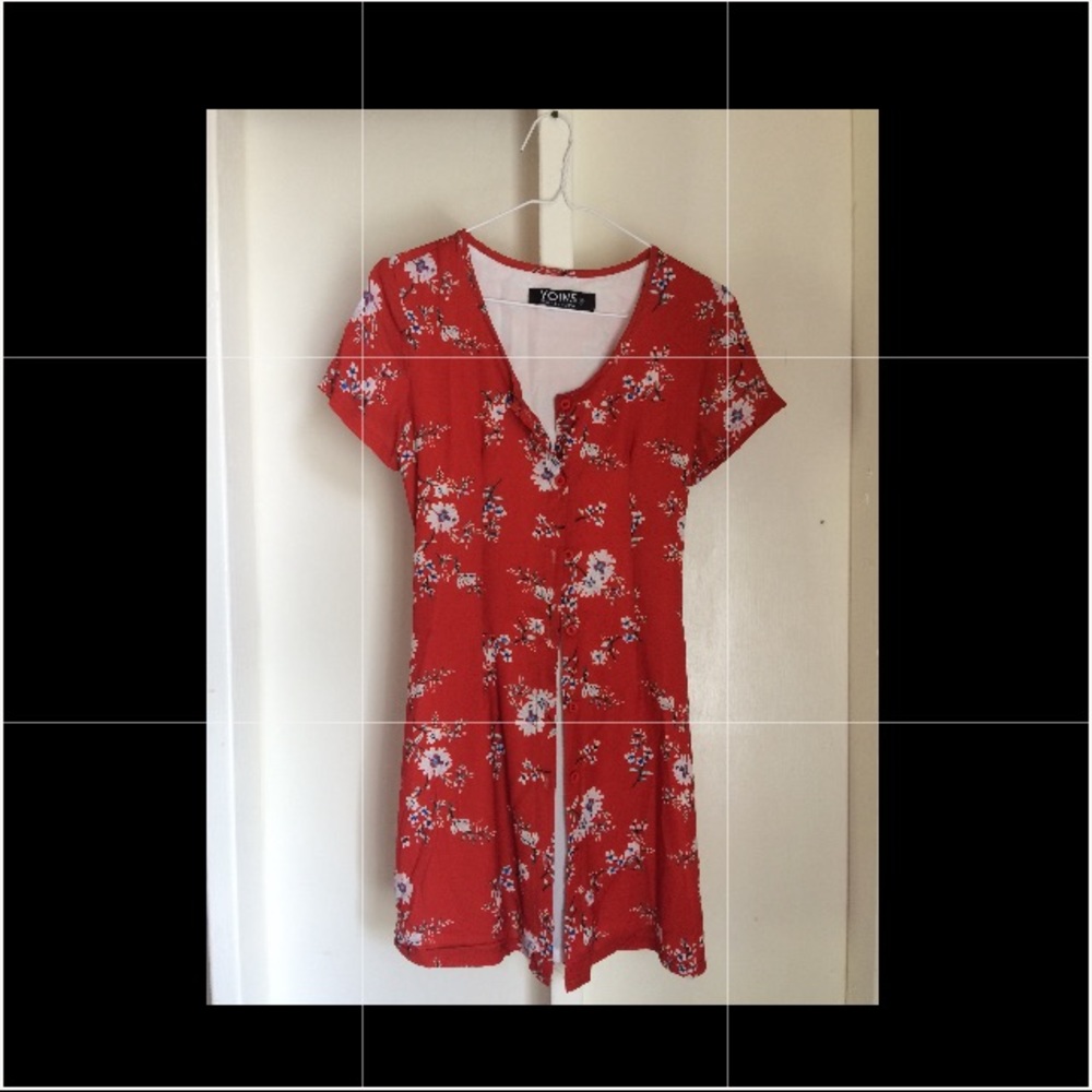 Red Floral Dress