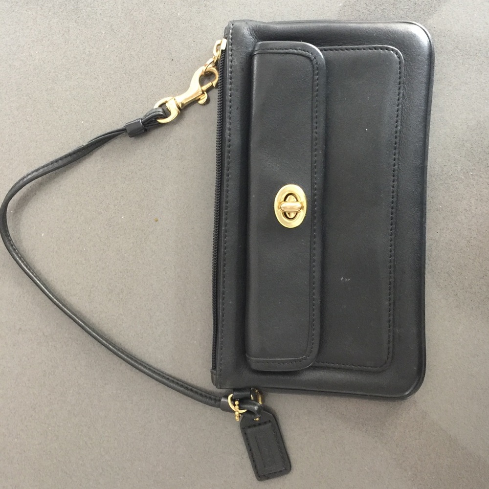 Black Coach Wristlet