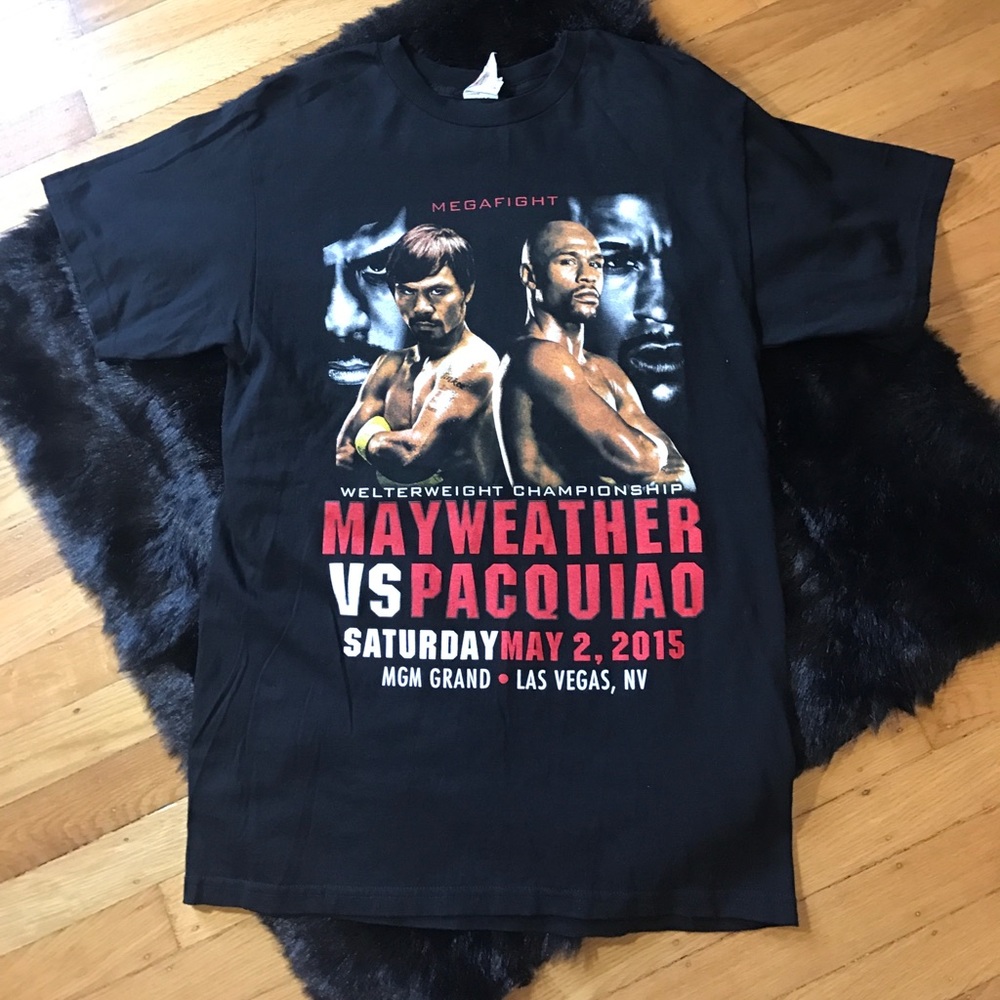Men's Mayweather VS Pacquiao Boxing Tee Medium
