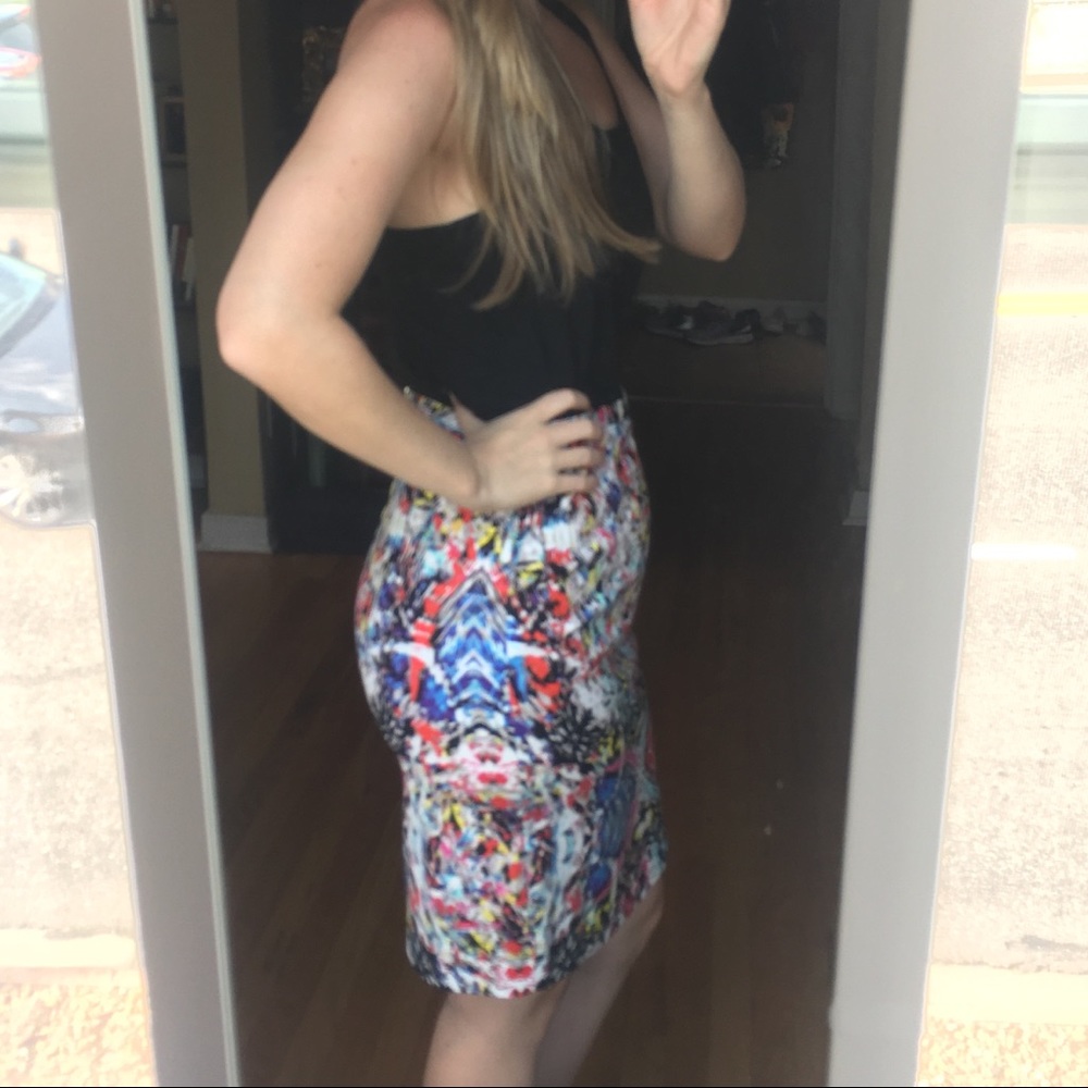 Multicolor Tahari Pencil Skirt - Picture 4 of 7
