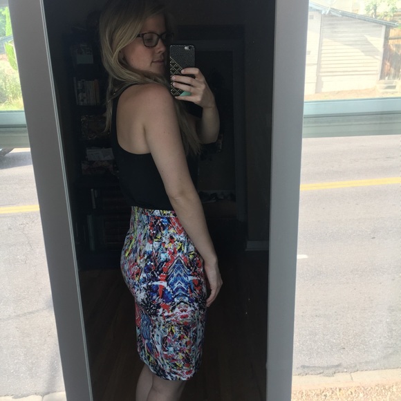 Multicolor Tahari Pencil Skirt - Picture 3 of 7