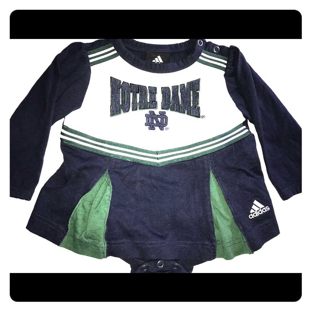 Baby Girl Notre Dame Cheerleading Onsie