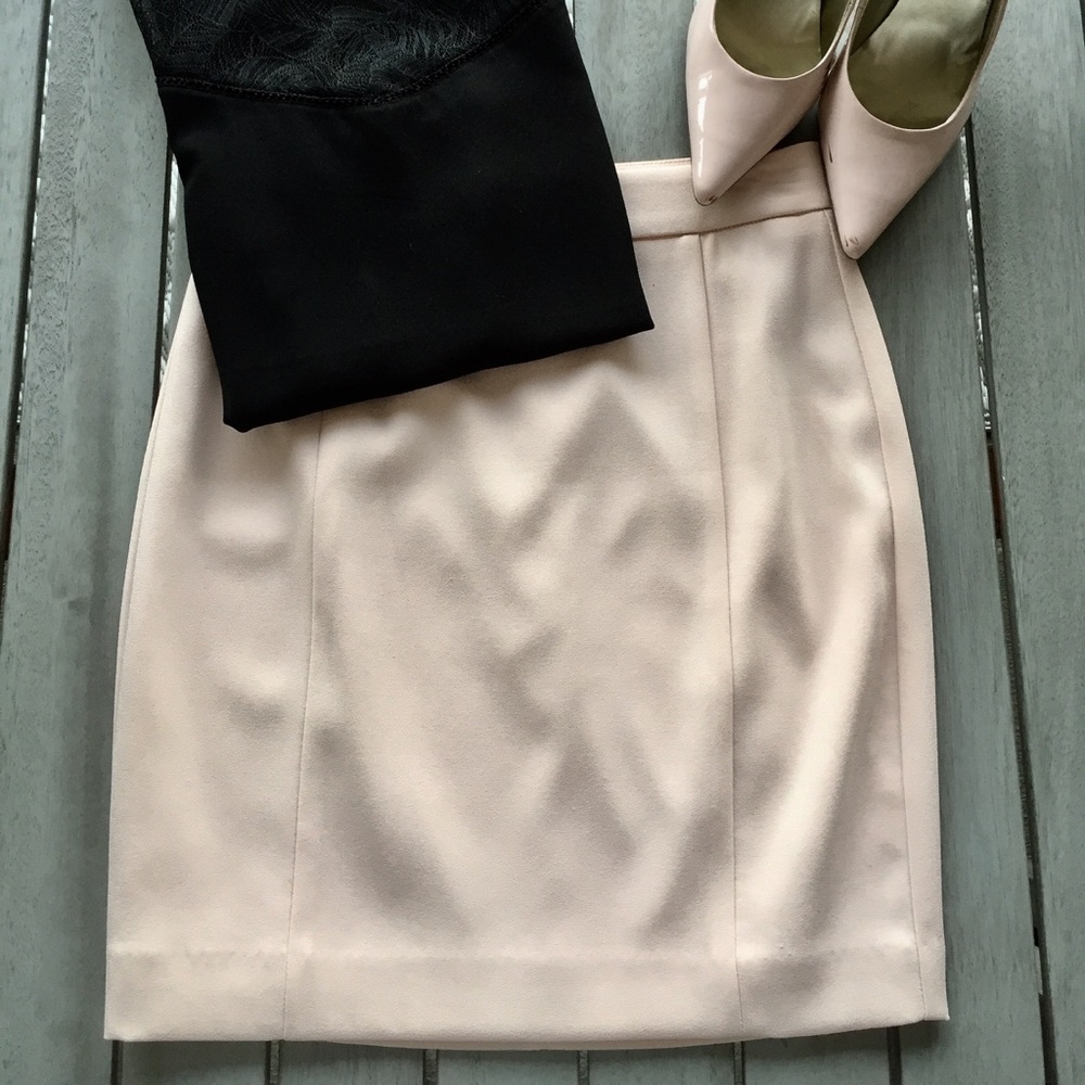Bebe Blush Pencil Skirt