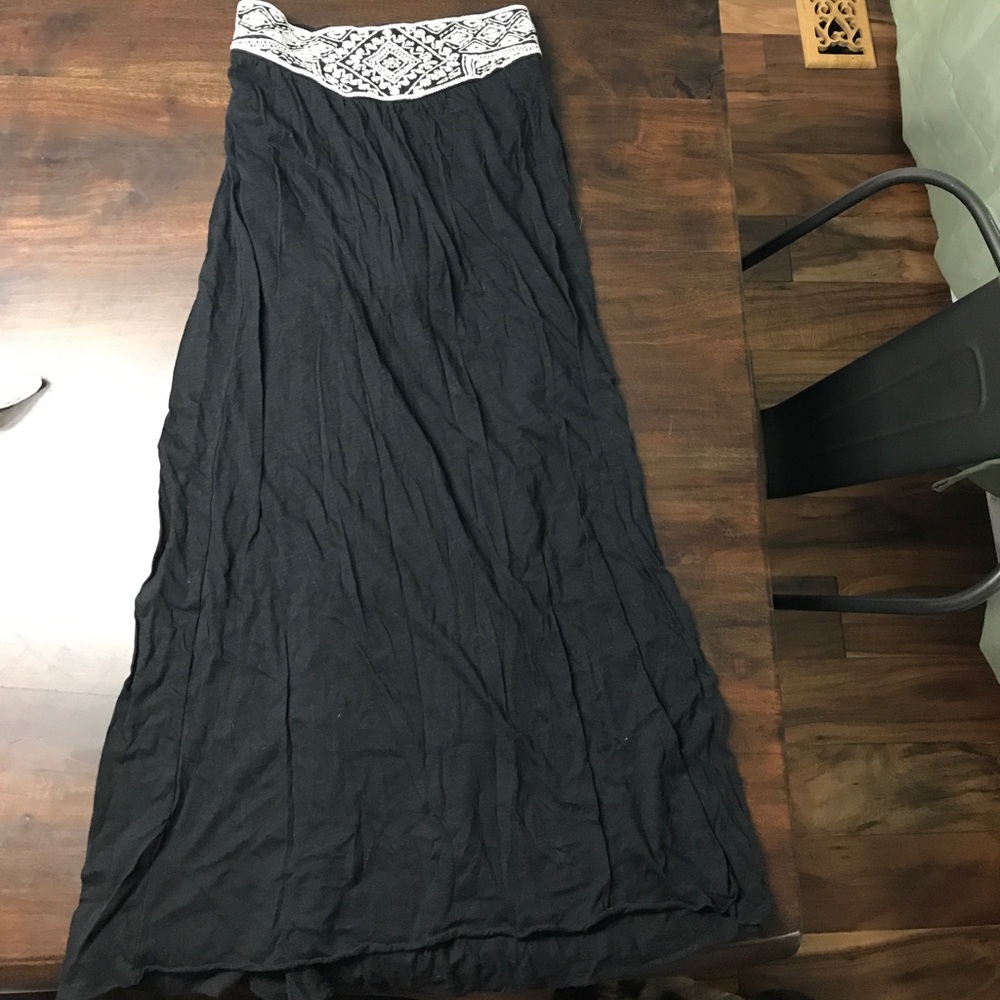 Long American eagle black skirt