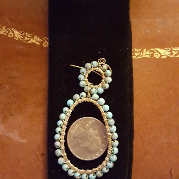 Turquoise earrings - Picture 2 of 2