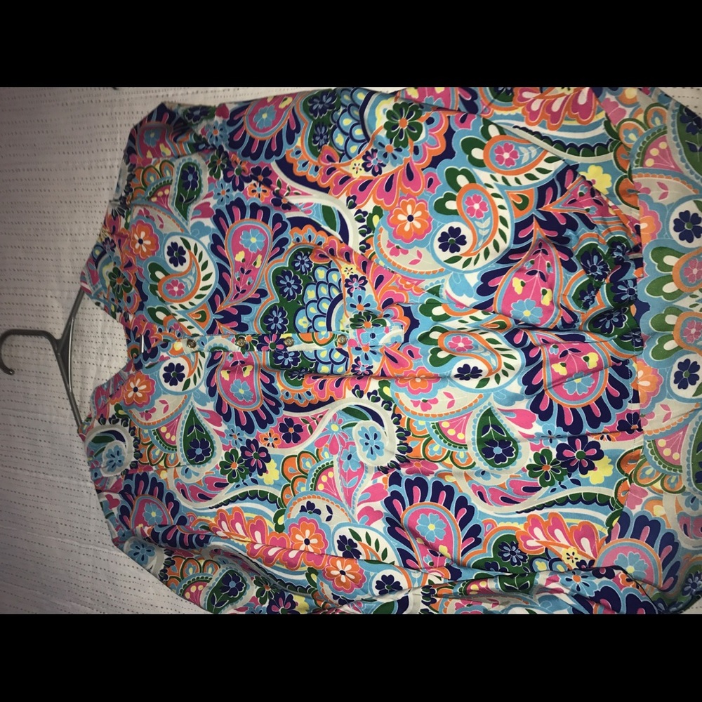 Paisley shirt with lots of different colors!!