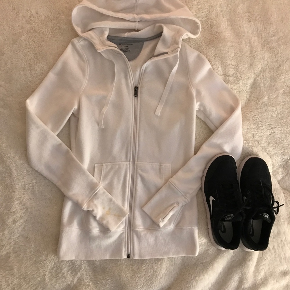 White Fleece Hoodie
