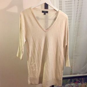 Mossimo oatmeal v-neck sweater size S