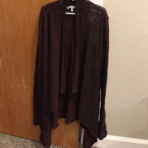 Deep purple cardigan