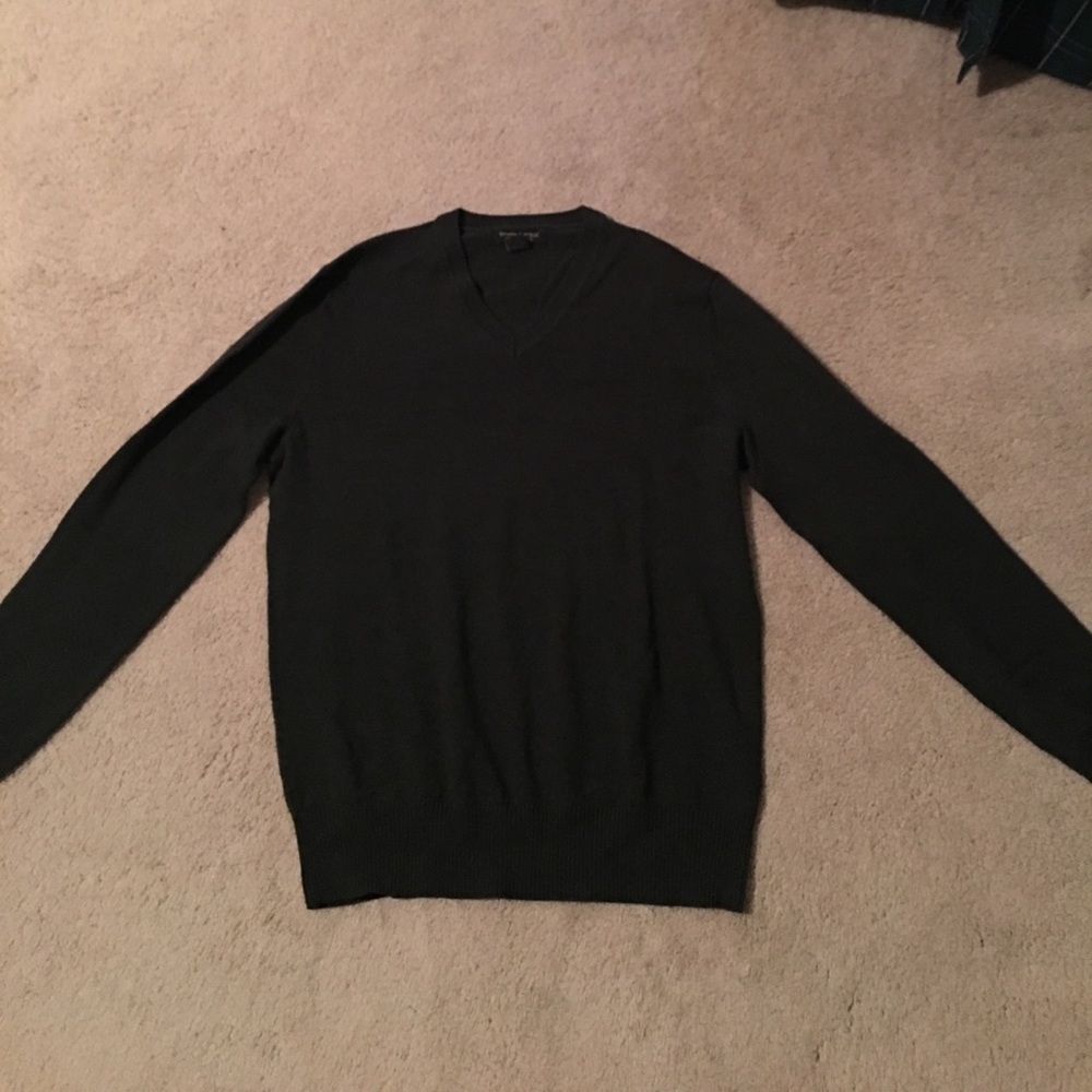 Banana Republic Men's Green Medium V Neck Sweater