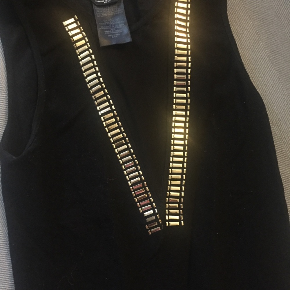 Mini Black dress with gold