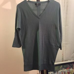 Mossimo dark green v-neck sweater size S