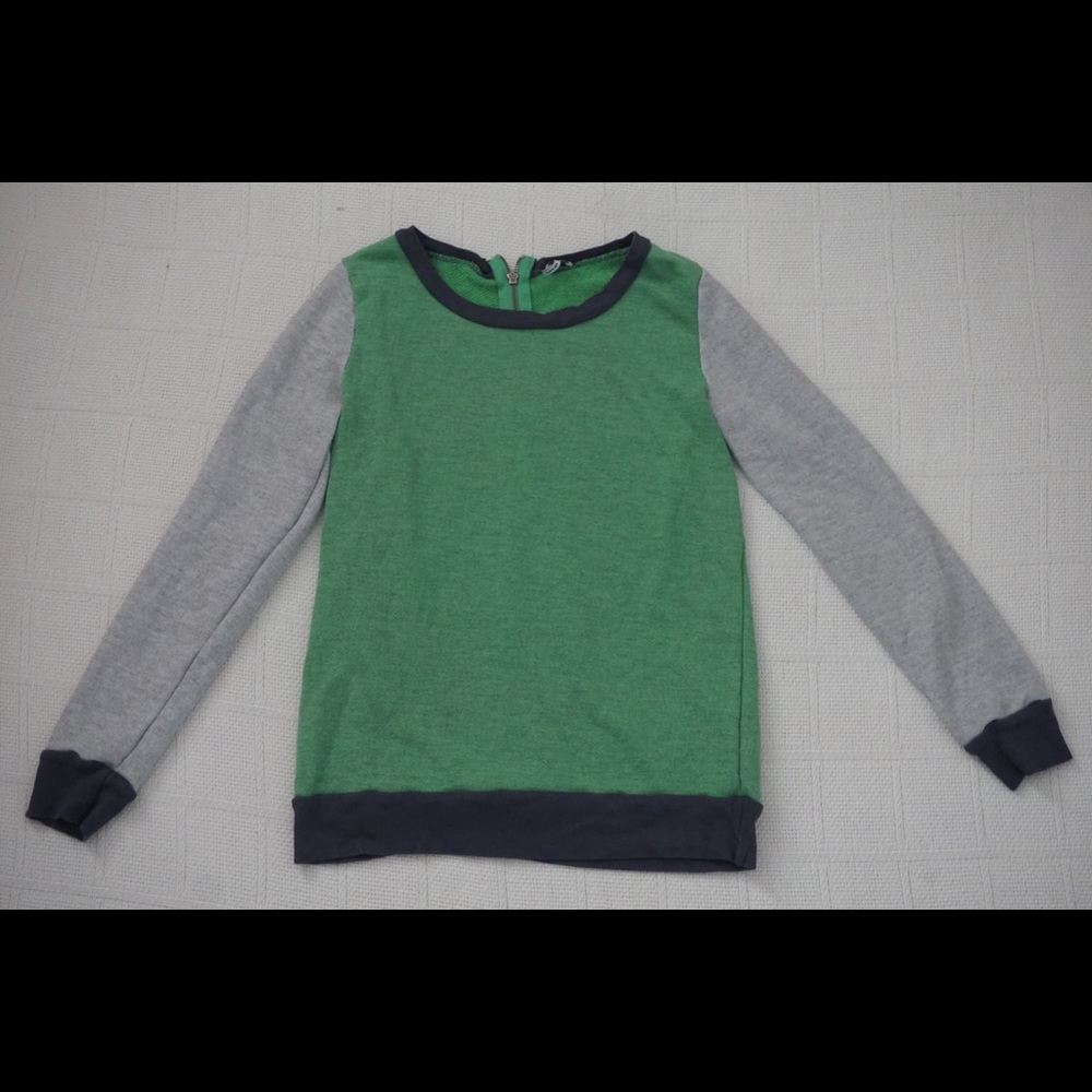 | SPLENDID | green, navy blue and grey sweater
