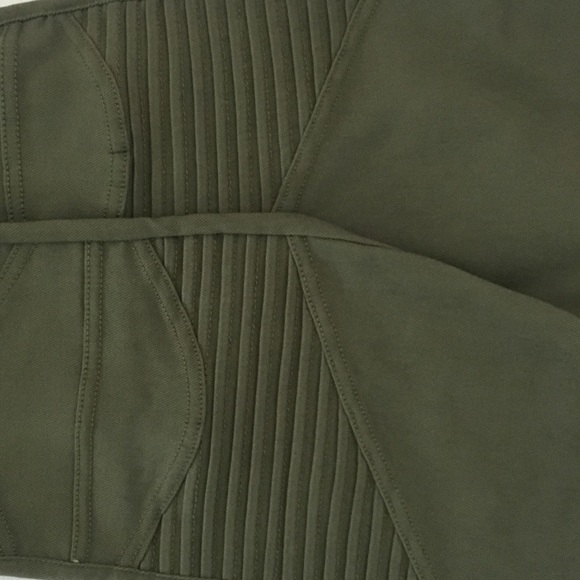 LAST PAIR!! 🌻 Olive Green Moto jeggings - Picture 3 of 5