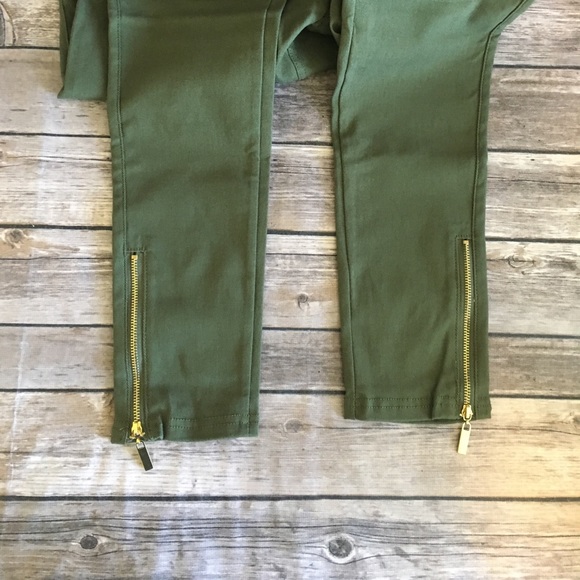 LAST PAIR!! 🌻 Olive Green Moto jeggings - Picture 5 of 5
