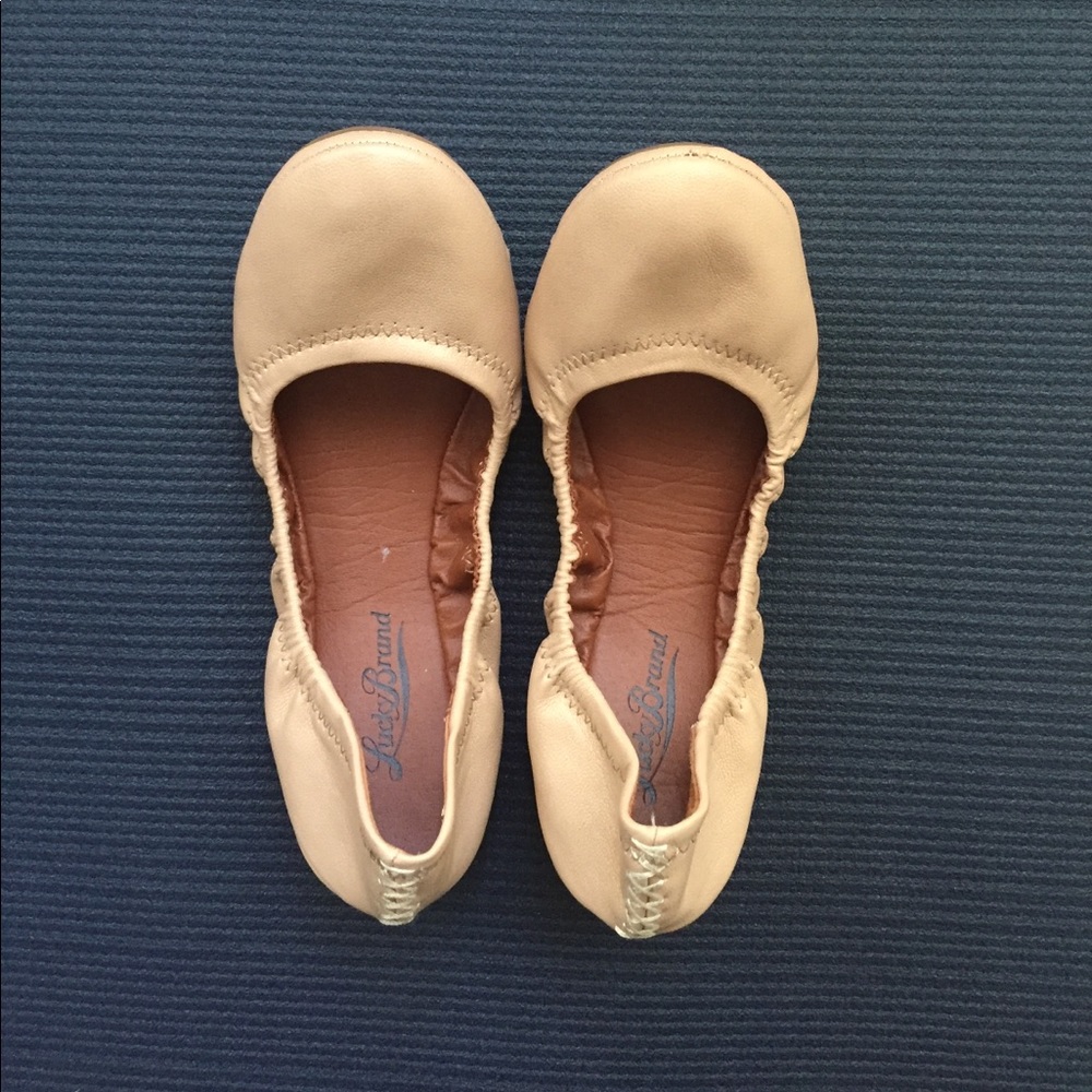 Lucky Brand "Emmie" Nude Flats